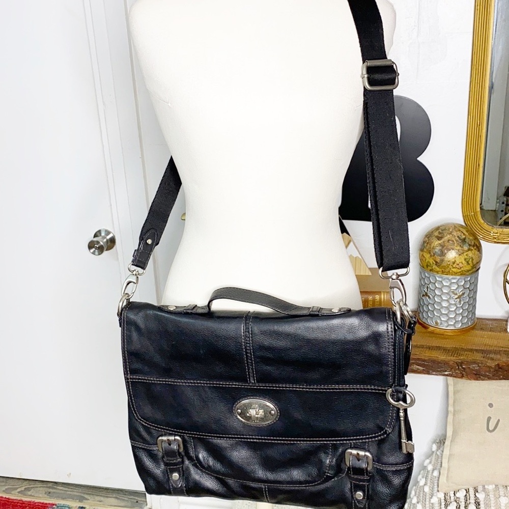 Large vintage fossil briefcase